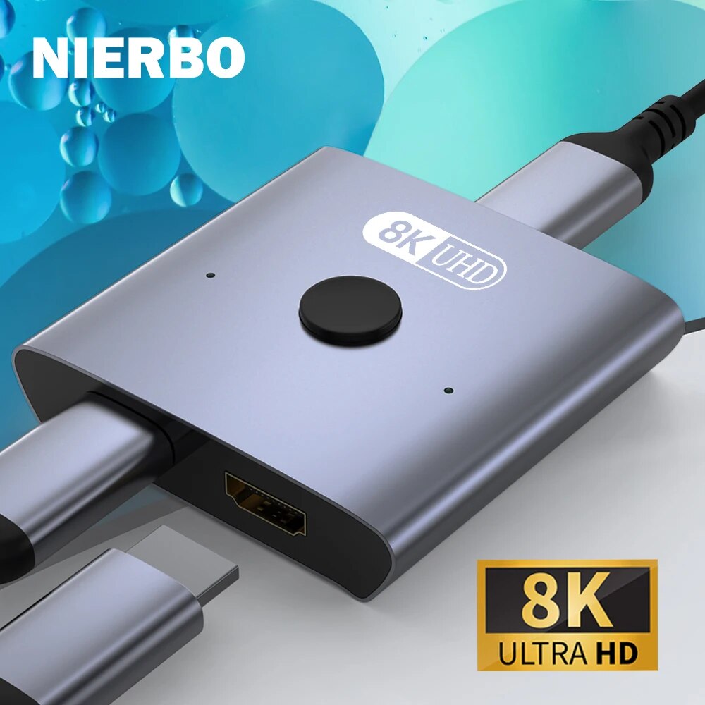 Hdmi Cable 2.1 - NIERBO 8K pemisah saklar HDMI 2.1,
