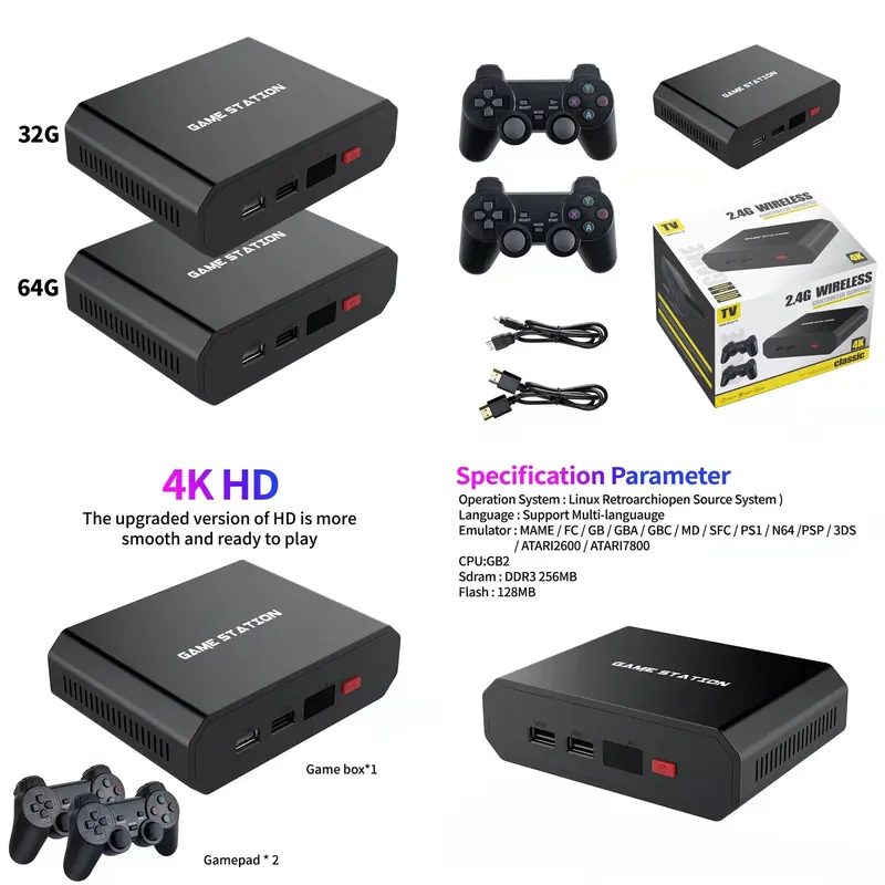 Gaming Console Controller - Konsol Video Game M8plus HD Box
