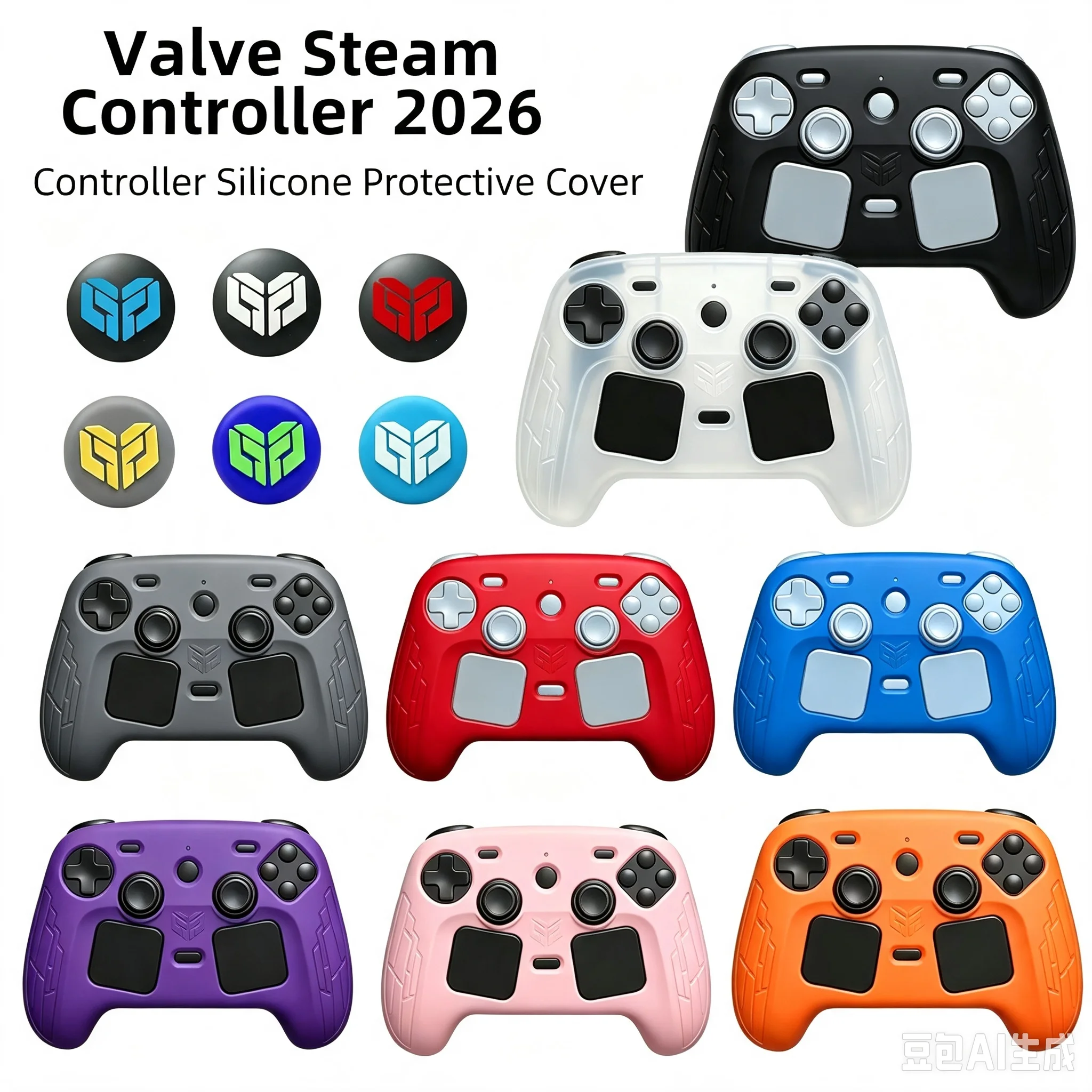 Sony Console Playstation 5 - Sarung Anti-Selip untuk Steam Controller 2