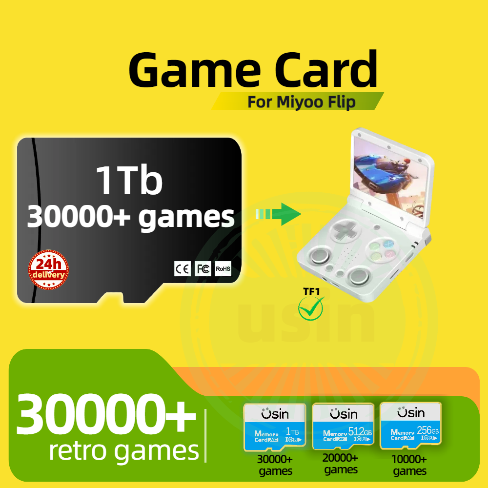 Gaming Console Cartoon - Kartu Permainan untuk Miyoo Flip 30000
