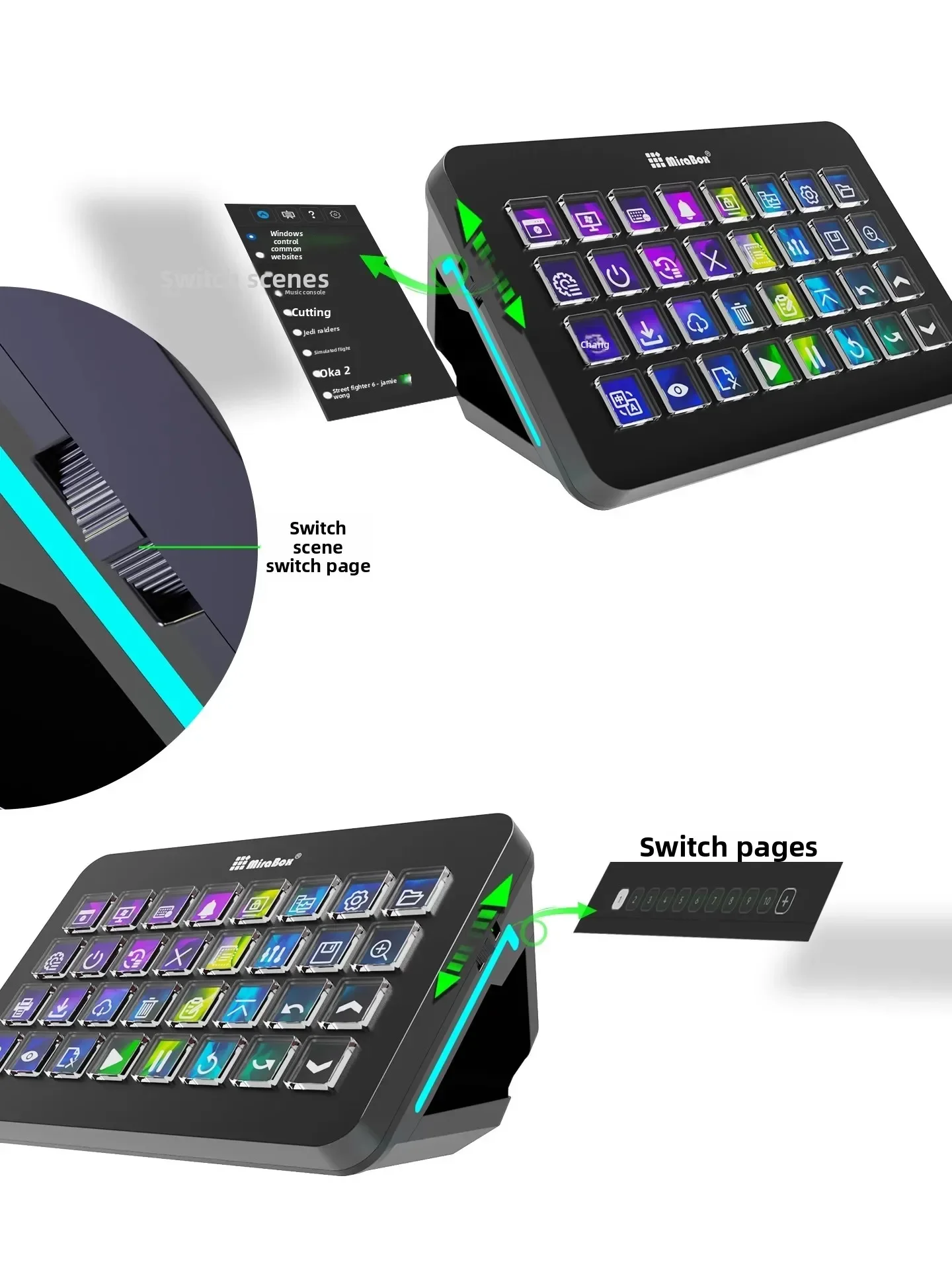 Mirabox XL Stream Deck Macro K - Gaming Console With Keyboard ulasan dan harga