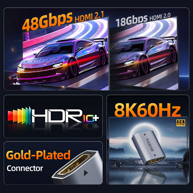 CABLETIME 8K60Hz Konverter Kom - Hdmi Cable 2.1 ulasan dan harga