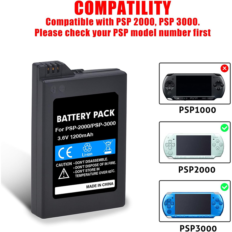 Baterai Sony PSP 2000/3000, 12 - Gaming Console New ulasan dan harga