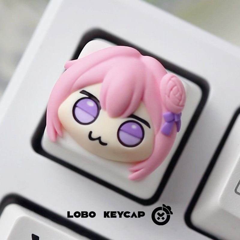 Keycap Resin Artisan Gadis Ani - Gaming Console With Keyboard ulasan dan harga