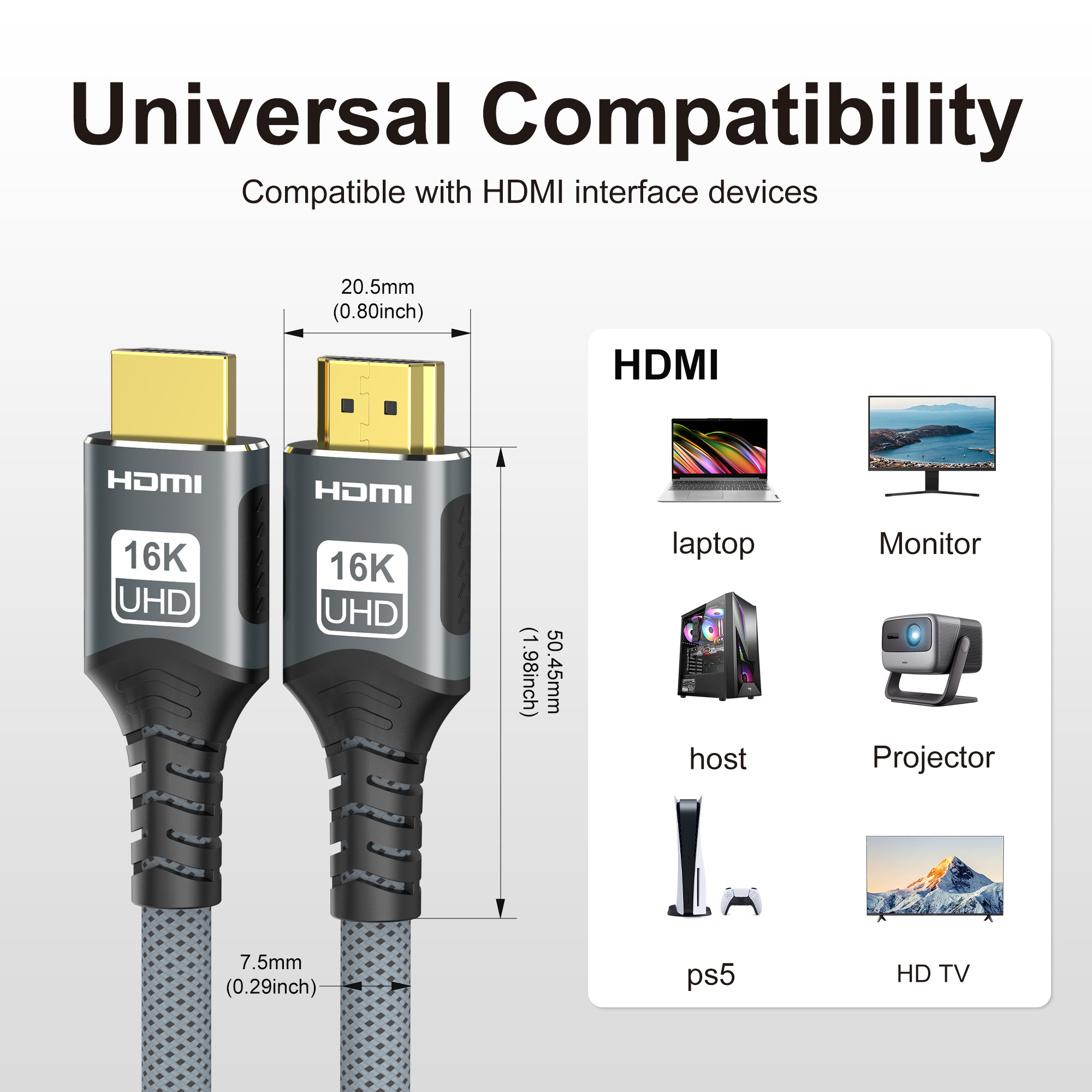 Kabel HDMI 2.2 16K 96Gbps Kece - Hdmi Cable 2.1 ulasan dan harga