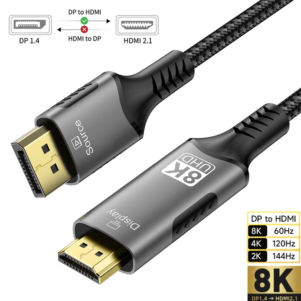 Kabel DisplayPort ke HDMI 8K D - Hdmi Cable 2.1 ulasan dan harga