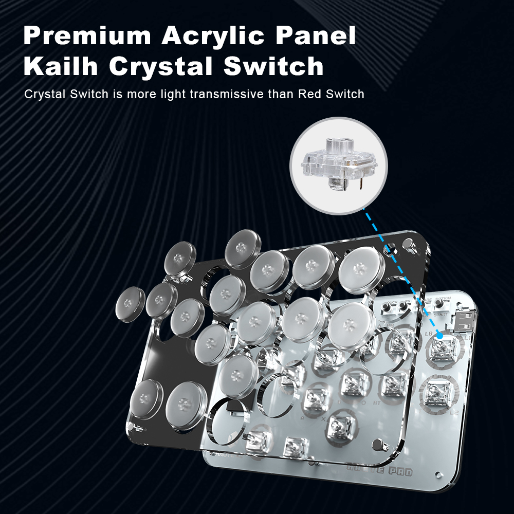 Joystick Arcade Haute42 Hitbox - Gaming Console With Keyboard ulasan dan harga