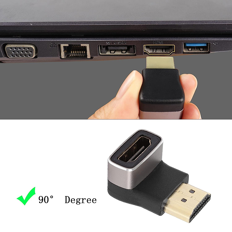 Adaptor 2.1 HD sudut kanan pri - Hdmi Cable 2.1 ulasan dan harga